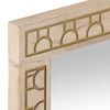 vidaXL Bathroom Mirror Natural Bleach Solid mango wood and glass