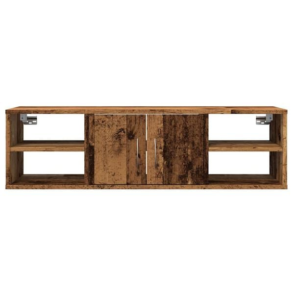 vidaXL Wall Cabinet Old wood Engineered wood 39.8 x 11.8 x 11.4 in