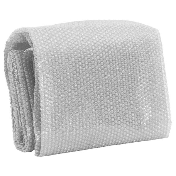 vidaXL Pool Cover Grey Thick PE film with air chambers 288.2 x 144.1 in