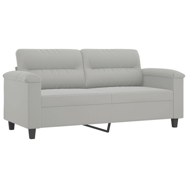 vidaXL Sofa Set Light grey