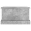 vidaXL Storage Box Concrete grey Engineered wood Medium Storage Box