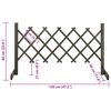 vidaXL Garden Trellis Fence Gray 47.2"x23.6" Solid Firwood