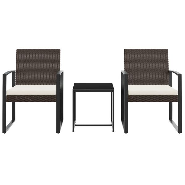 vidaXL Garden Dining Set Brown and Anthracite