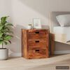 vidaXL Bedside Cabinet 15.7"x11.8"x19.7" Solid Acacia Wood
