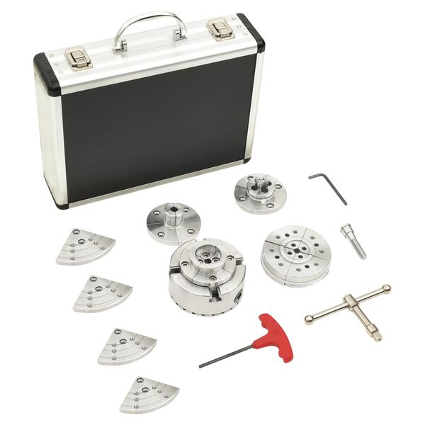 vidaXL Self-centering Wood Chuck Set for 3,75 Inch Steel