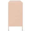 vidaXL Sideboard Pink Cold-rolled Steel Medium Sideboard Rectangular