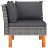 vidaXL Corner Sofa Grey and Anthracite