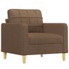 vidaXL Sofa Set Brown Fabric (100% polyester), metal, textilene, plywood