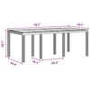 vidaXL Garden Dining Table Anthracite 78.74 x 39.37 x 28.74 in