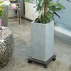 Nature Plant Trolley Anthracite Wood Plastic Composite 12x12 in
