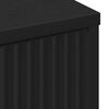 vidaXL Bathroom Cabinet with Drawer Black 15.55 x 14.17 x 34.65 in