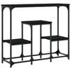 vidaXL Console Table Black Engineered wood 35.2 x 11.0 x 29.9 in