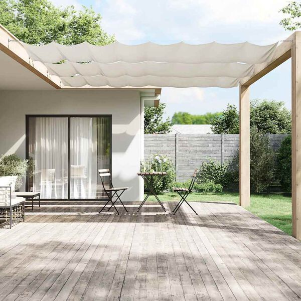 vidaXL Vertical Awning White Oxford fabric 39.4 x 393.7 in