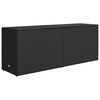 vidaXL Garden Storage Cabinet Black