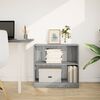 vidaXL Bookcase Grey Sonoma Engineered wood Medium Bookcase