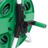 vidaXL Free Standing Green Hose Reel with Hose Fitting Set 0,5" 98.4 ' PVC