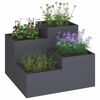 vidaXL Garden Planter Anthracite 100 x 100 x 60 cm Steel