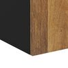 vidaXL Bathroom Wall Cabinet Honey brown and black