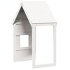 vidaXL Kid's Bed Roof White Solid pine wood 23.6 x 39.0 x 54.9 in