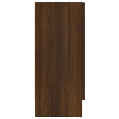 vidaXL Sideboard Brown Oak 47.2"x12"x27.6" Engineered Wood