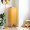vidaXL Highboard Mustard Yellow Steel Tall Highboard Rectangular