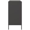 vidaXL Sideboard Black Steel 26.8 x 15.4 x 31.1 in Industrial