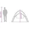 vidaXL Beach Tent 3-Person Gray Quick Release Waterproof