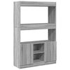 vidaXL Highboard Grey Sonoma Engineered Wood Tall Highboard