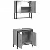 vidaXL Bathroom Furniture Set Grey sonoma