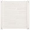 vidaXL Garden Planter White Solid Pinewood 19.7 in x 19.7 in x 19.7 in