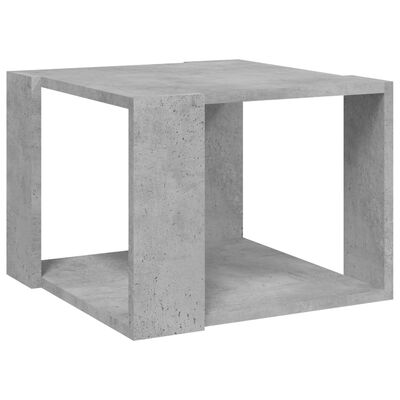 vidaXL Coffee Table Concrete Gray 16"x16"x12" Engineered Wood