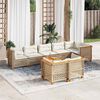vidaXL Garden Sofa Set Beige