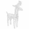 vidaXL Reindeer And Sleigh Christmas Decoration