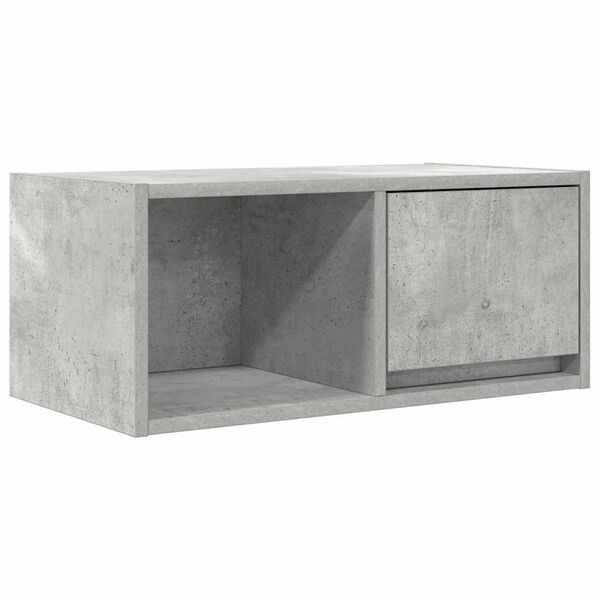 vidaXL TV Cabinet Concrete grey Engineered wood Small TV Cabinet