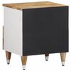 vidaXL Bedside Cabinet Mango natural, white
