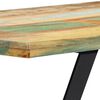 vidaXL Bench Various wood tones Reclaimed wood, Powder-coated iron 43 in