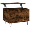 vidaXL Coffee Table Smoked Oak Engineered Wood and Metal Medium