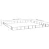 vidaXL Dog Kennel Black Steel Large Durable Dog Kennel Rectangular