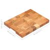 vidaXL Chopping Board 15.7"x11.8"x1.5" Solid Acacia Wood