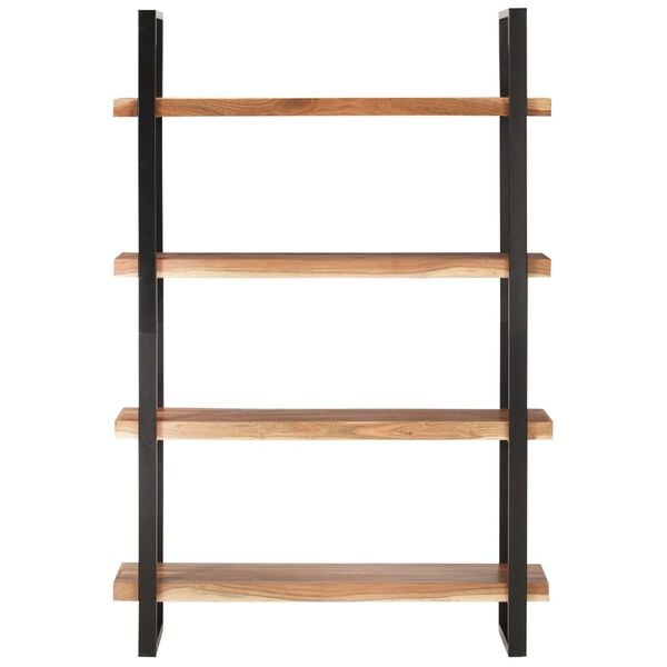 vidaXL 4-Tier Bookcase 47.2"x15.7"x70.9" Solid Acacia Wood