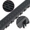 vidaXL Drainage Channels 6 pcs Plastic 19.7 '