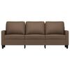 vidaXL 3-seater Sofa Brown 100% polyester, metal, textilene 70.9 in
