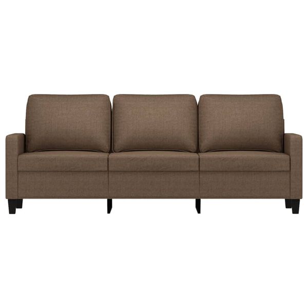 vidaXL 3-seater Sofa Brown 100% polyester, metal, textilene 70.9 in