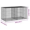 vidaXL Gabion Basket Silver Galvanized iron 78.7x39.4x39.4 in