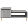 vidaXL Coffee Table Gray Sonoma Engineered wood Medium Coffee Table