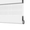 vidaXL Zebra Blind White 100% polyester, aluminum top rail 29.5x90.6 in