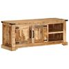 vidaXL TV Cabinet Natural wood Solid rough mango wood