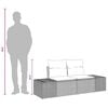 vidaXL Garden Sofa with Cushion 184 x 62 x 69 cm Poly Rattan