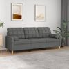 vidaXL 3-seater Sofa Dark gray