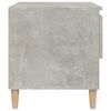 vidaXL Bedside Table Concrete Grey Engineered Wood 19.7 x 18.1 x 19.7 in